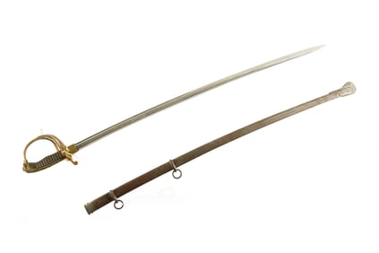 WWI Era Romanian Eagle Head Officers Sword