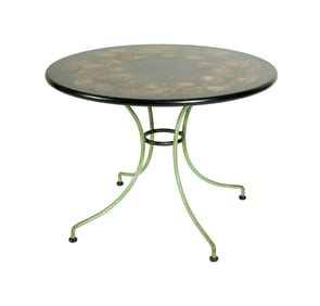 Floral Paint Decorated Patina Table