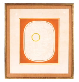 1969 Marjan Pogacnik Embossed Screenprint