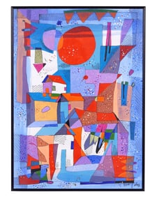 2012 Nestor Vega Abstract Watercolor Painting