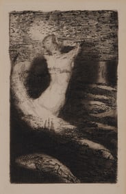 Odilon Redon Passage d'une ame Etching