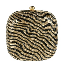 Katherine Baumann Crystal Beaded Clutch Purse