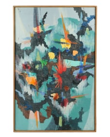 Roger Selchow Energy Abstract Composition Painting