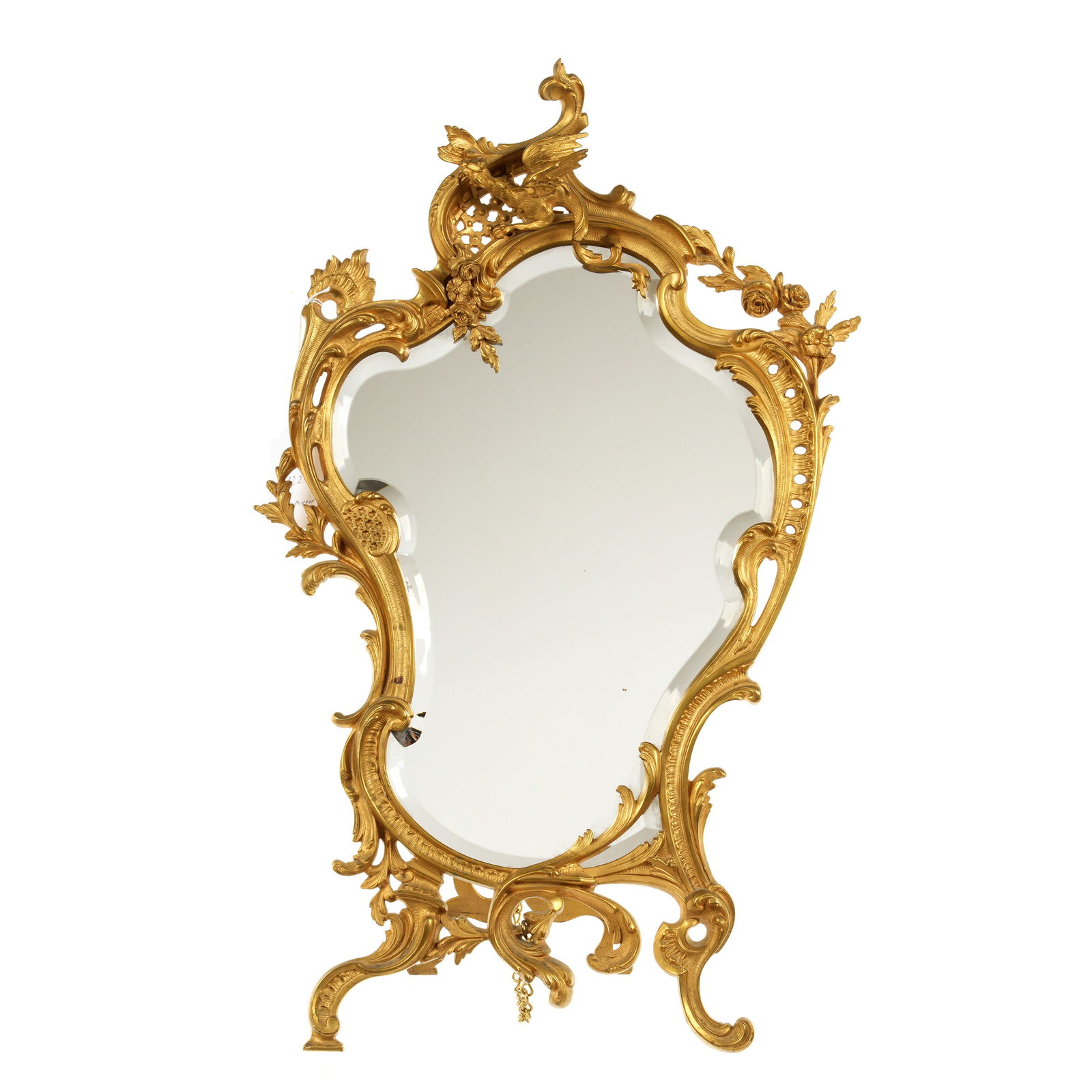 Louis XV Style Bronze Table Mirror with Phoenix (1 of 6)