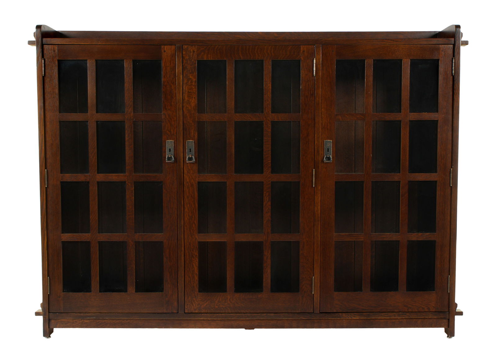 Stickley Arts & Crafts Style 3 Door Bookcase 89647 (1 of 6)