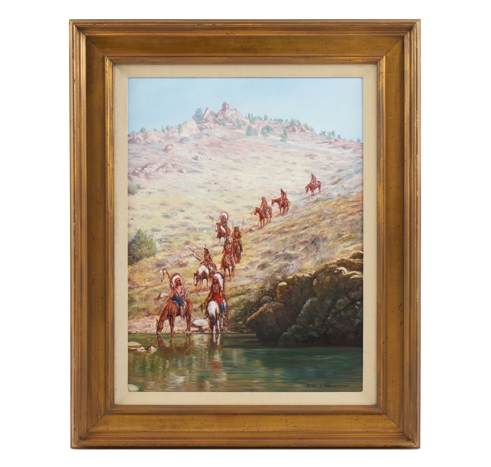 Hubert Wackermann Crow Scouting Party Painting (1 of 7)