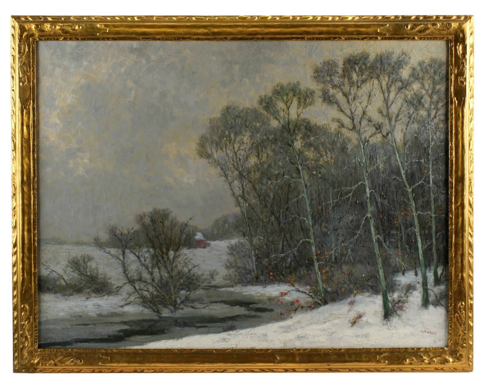 William Clusmann Winter Landscape Painting (1 of 5)