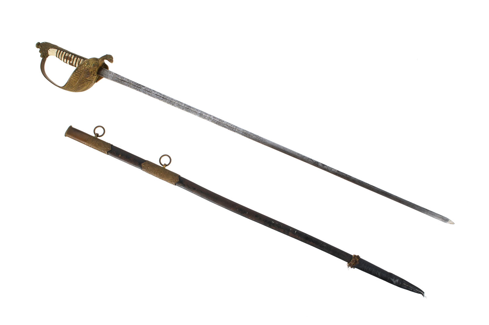 Imperial German Lionhead Naval Officers Sword (1 of 6)