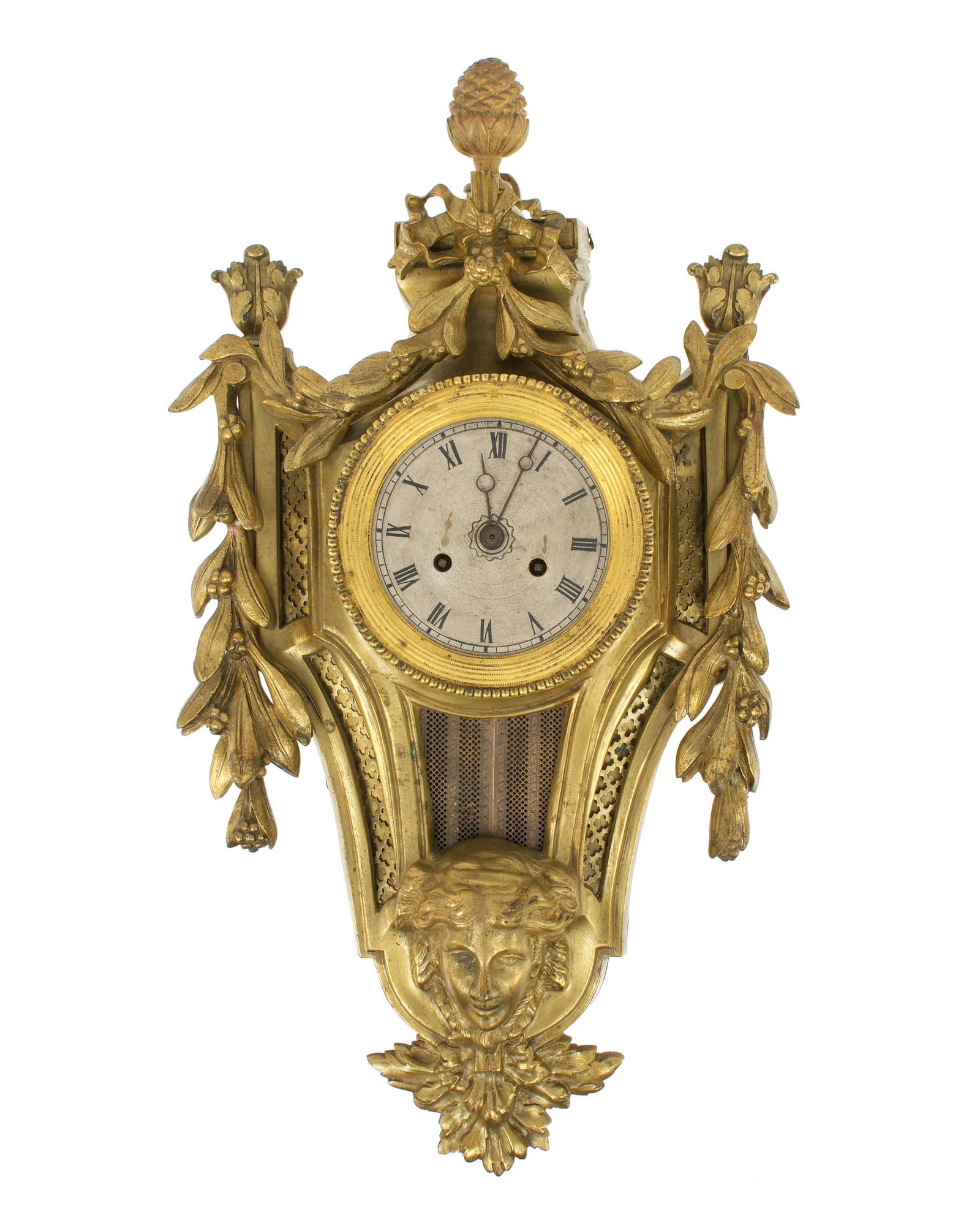 G. F Petit French Bronze Cartel Clock (1 of 8)