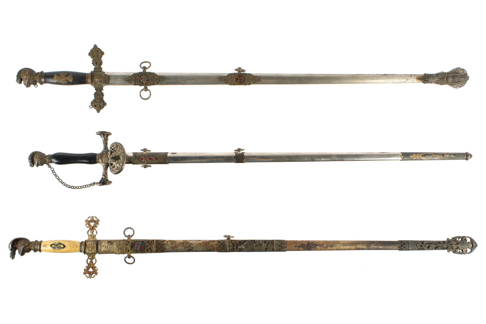 Three Masonic / Lodge Fraternal Swords (1 of 7)