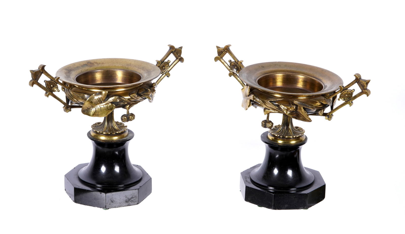Pair French Bronze & Slate Compotes (1 of 13)