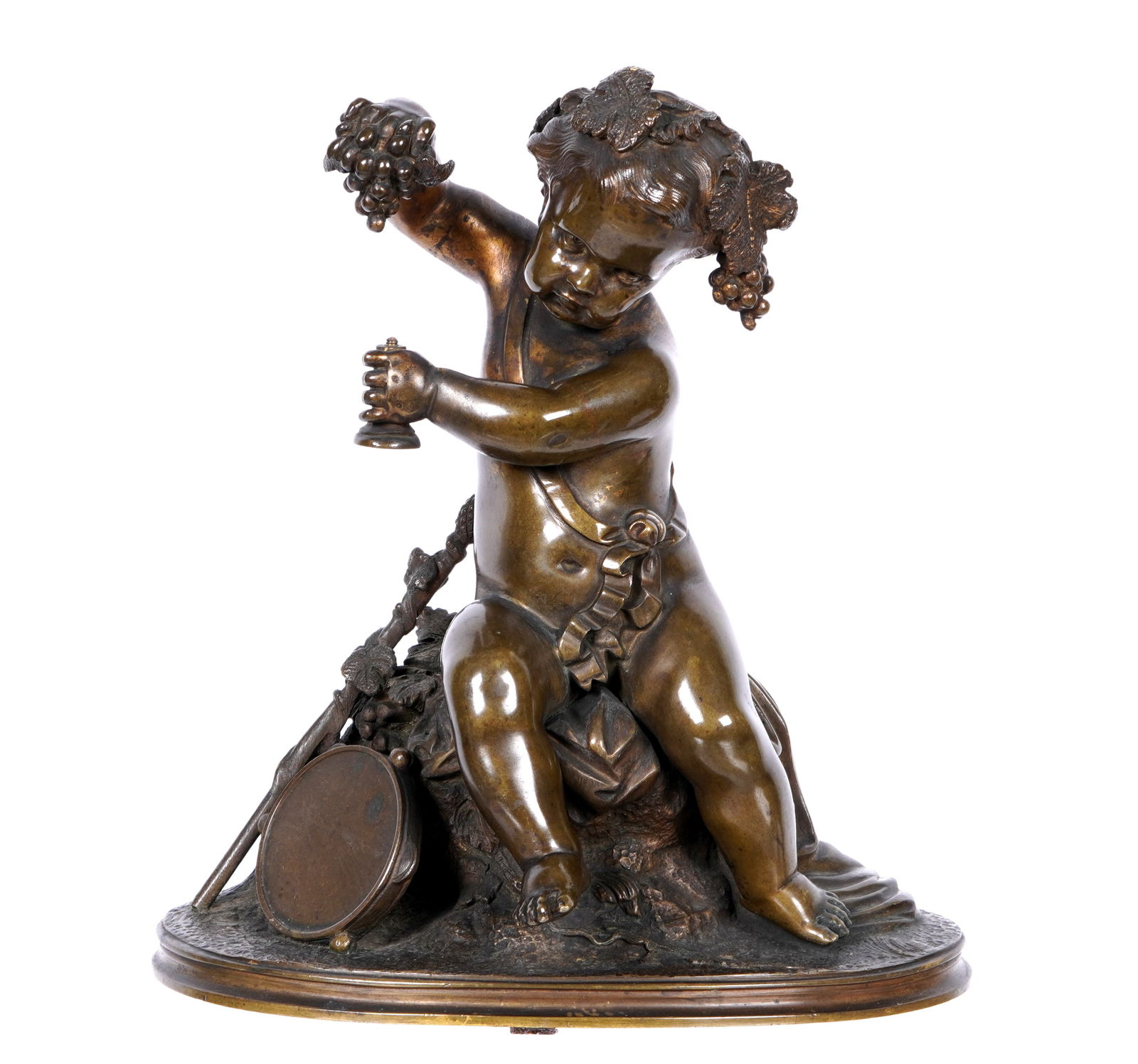 Bronze Model of Infant Bacchus Sculpture (1 of 10)