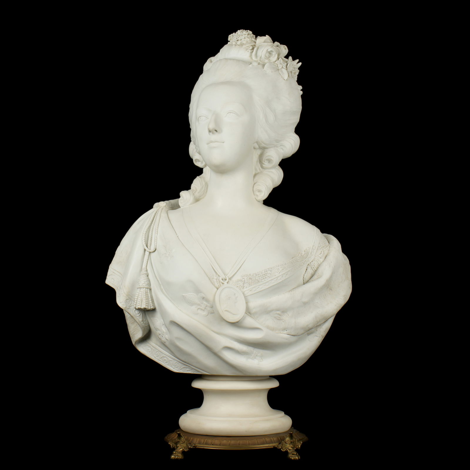 after Felix Lecomte Bisque Bust Marie Antionette (1 of 8)