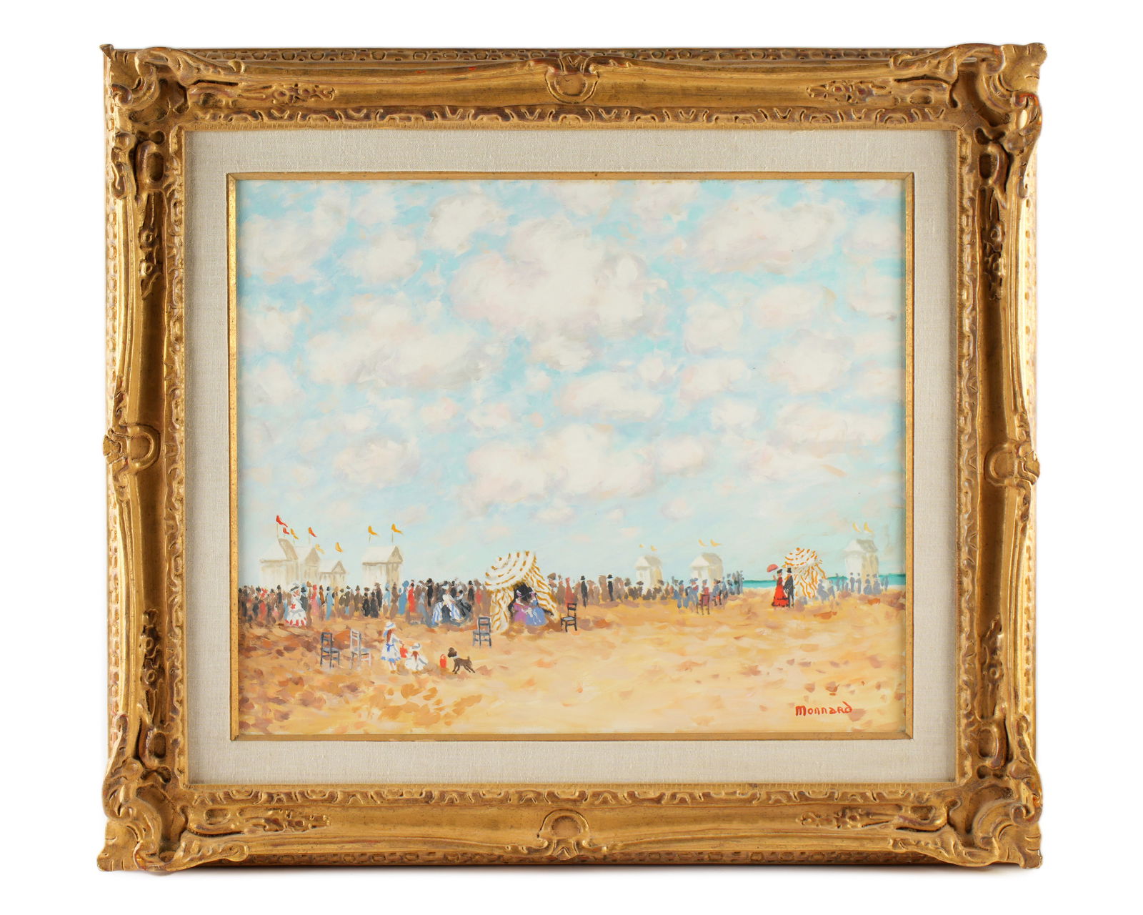 Maurice Monnard Figures at Seashore Painting (1 of 7)