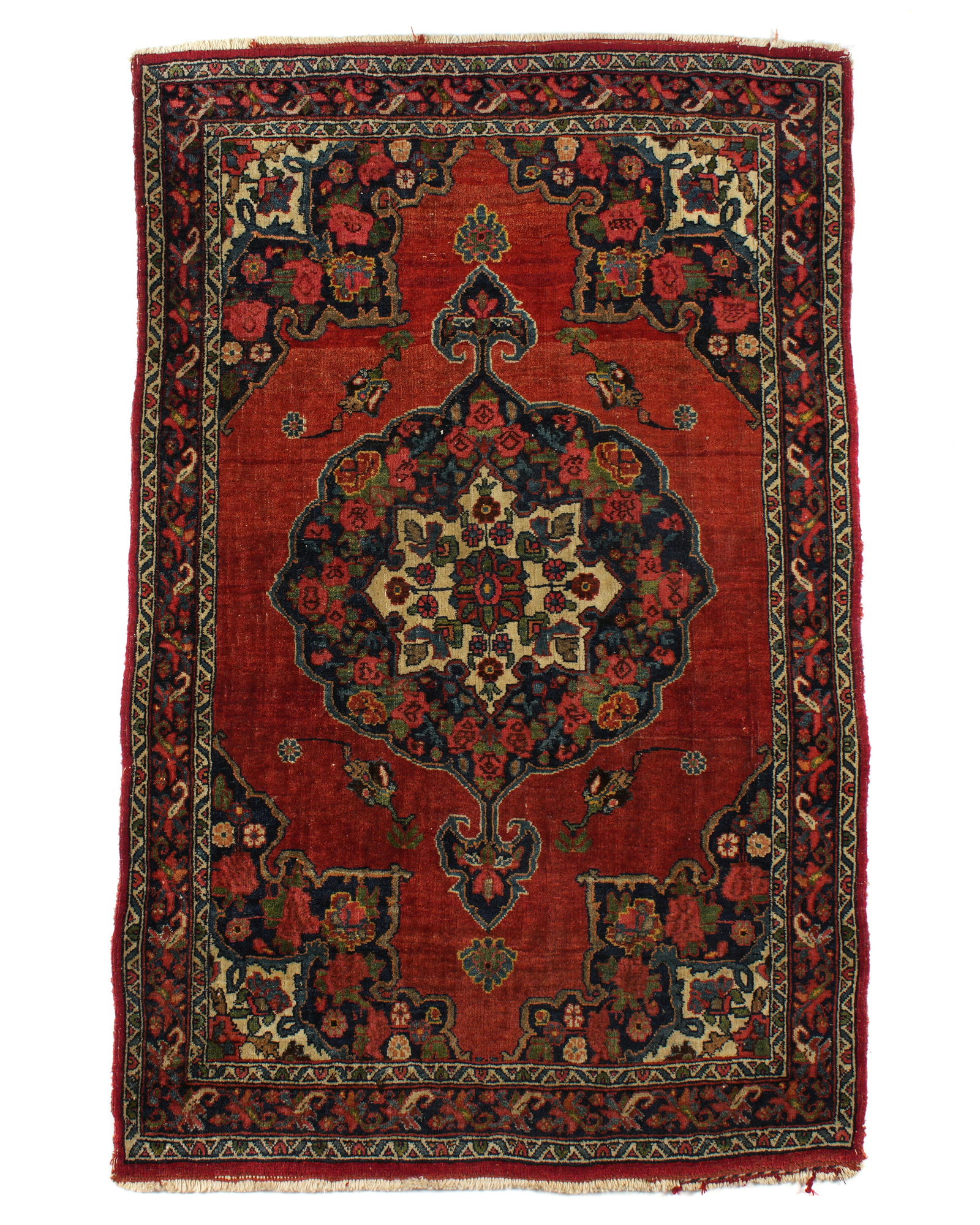 Antique Persian Bidjar Oriental Carpet Rug (1 of 6)
