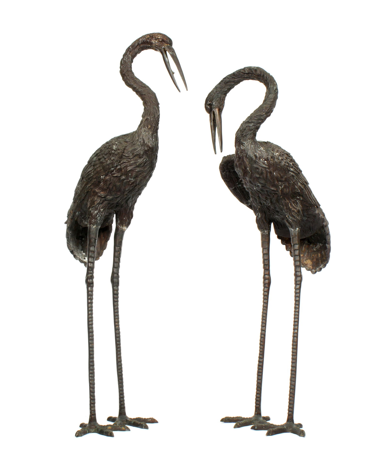 Pair Larger than Life Bronze Cranes (1 of 7)