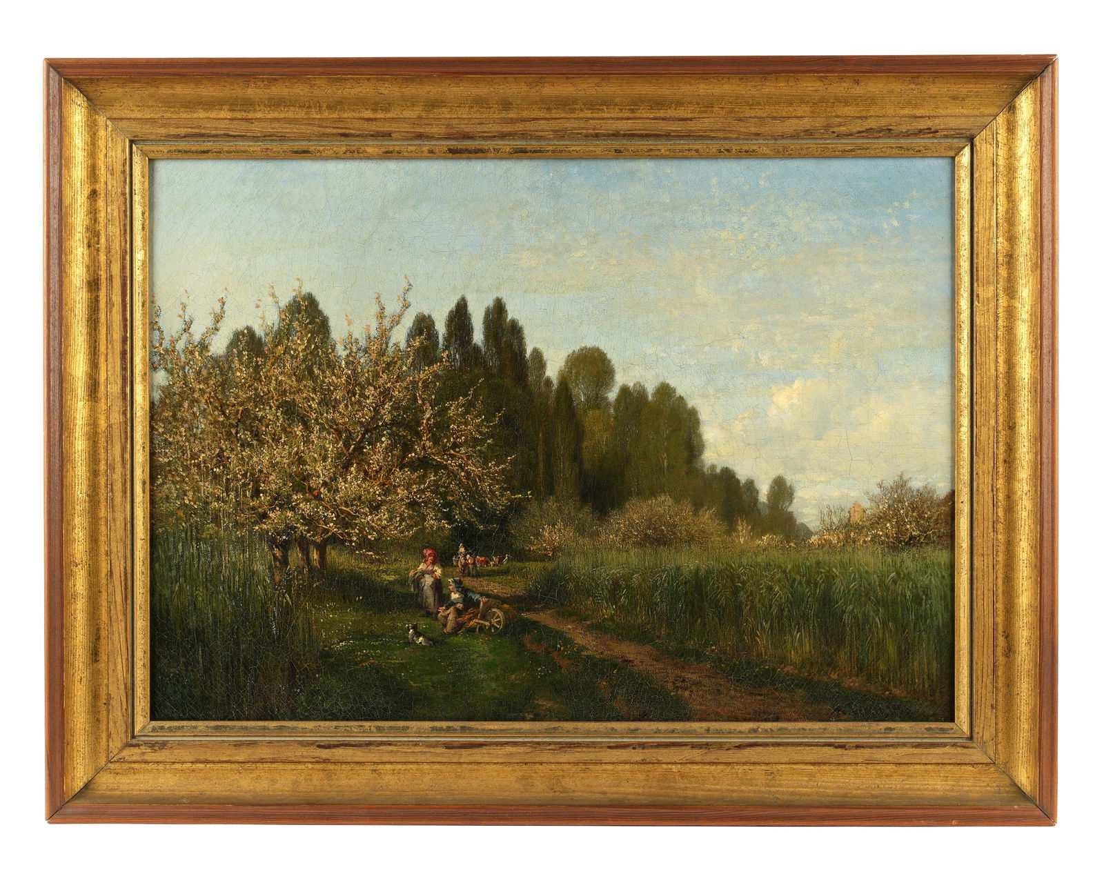 1886 Julien-Hippolyte Feron Apple Tree Landscape (1 of 6)
