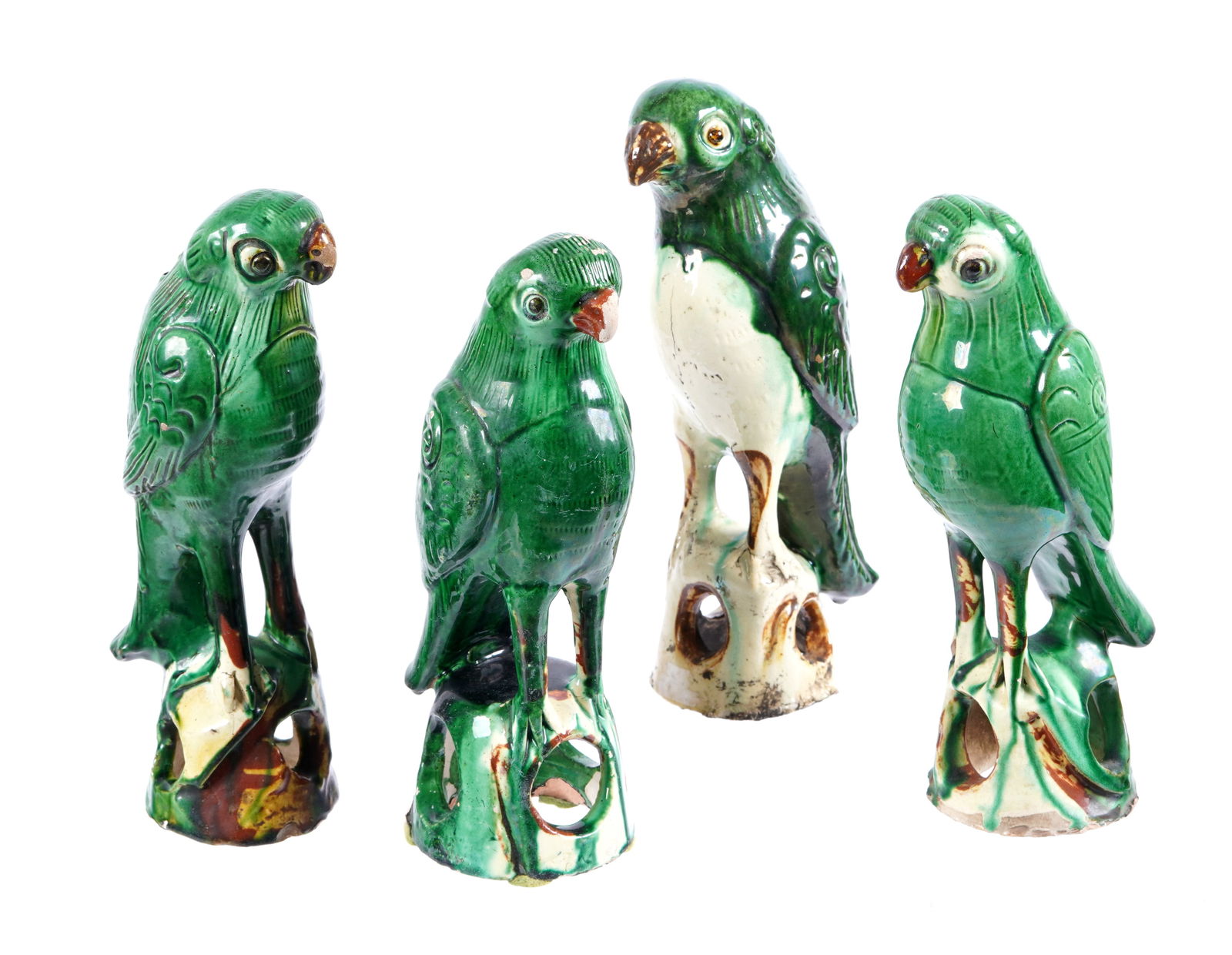 Four Chinese Porcelain Parrots (1 of 20)