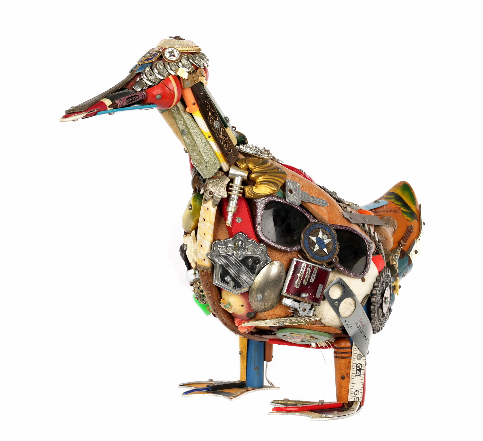 1989 Leo Sewell Found Object Duck Sculpture (1 of 7)