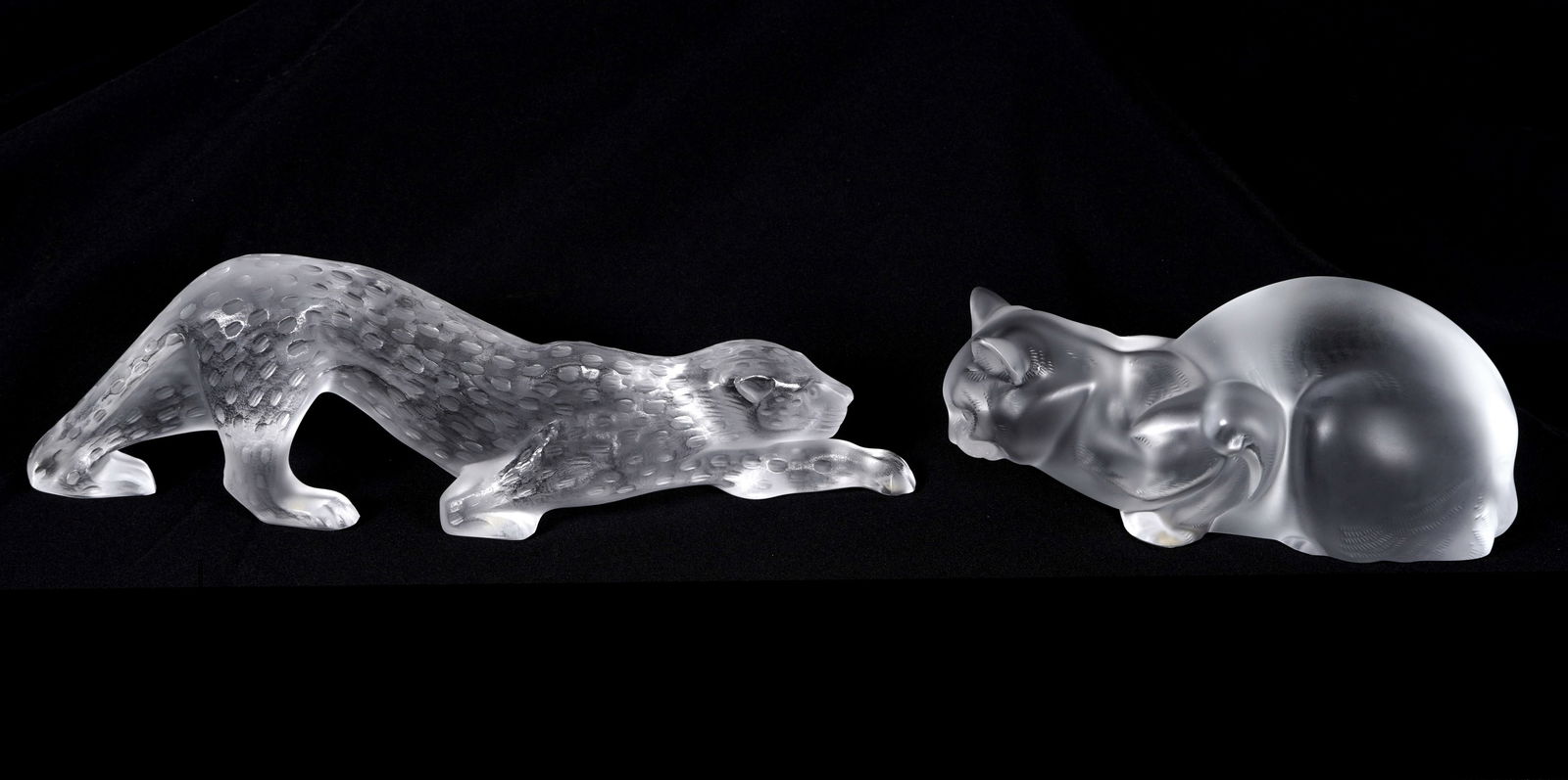 Lalique Crystal Zelia Panther and Cat Figures (1 of 17)