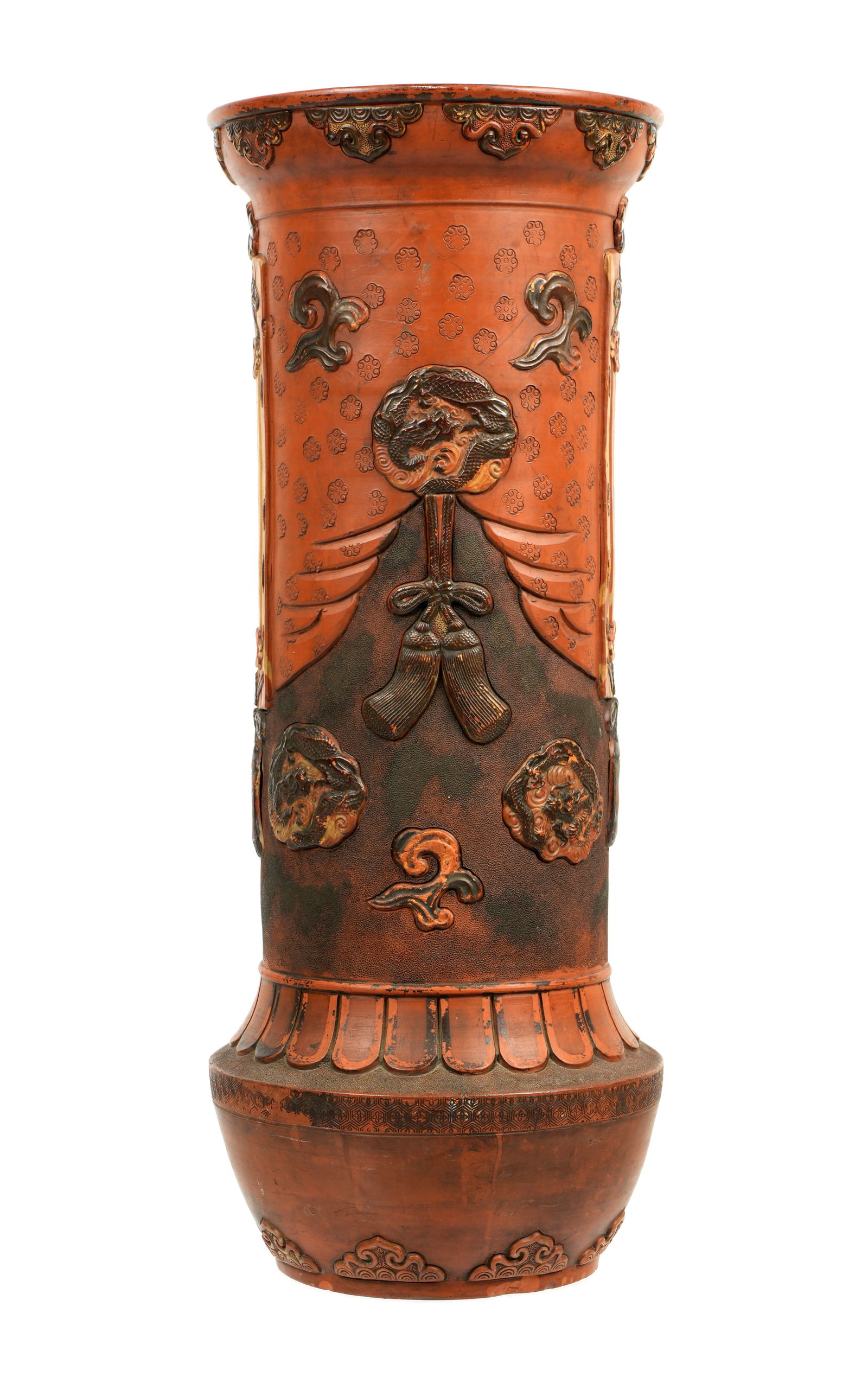 Chinese Redware Pottery Umbrella Stand (1 of 13)