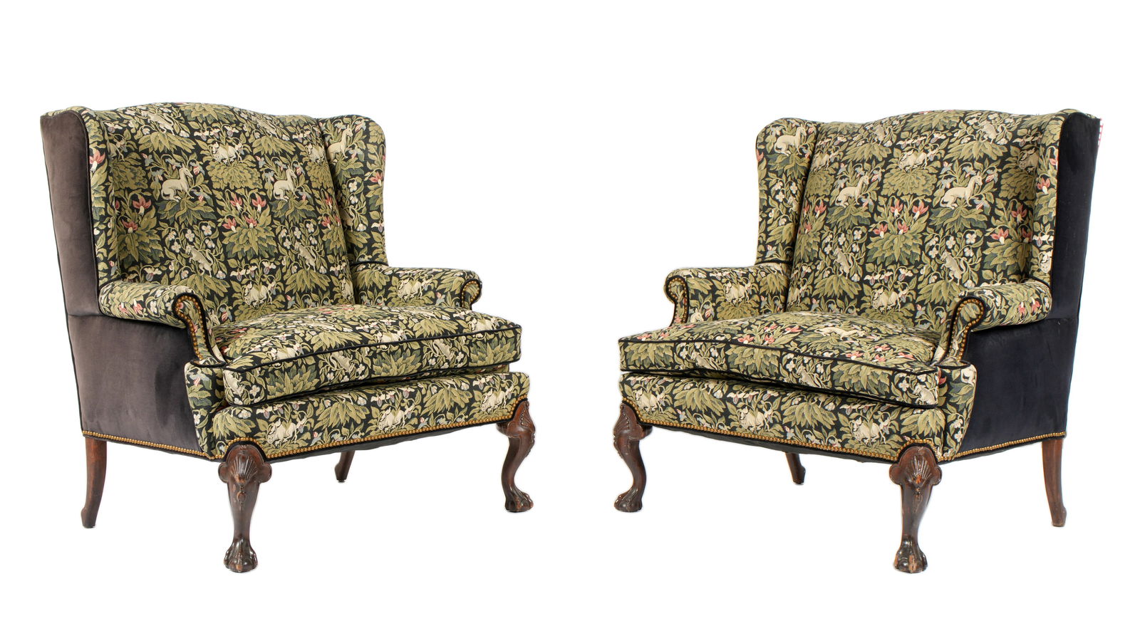 Pair English Chippendale Settees (1 of 6)