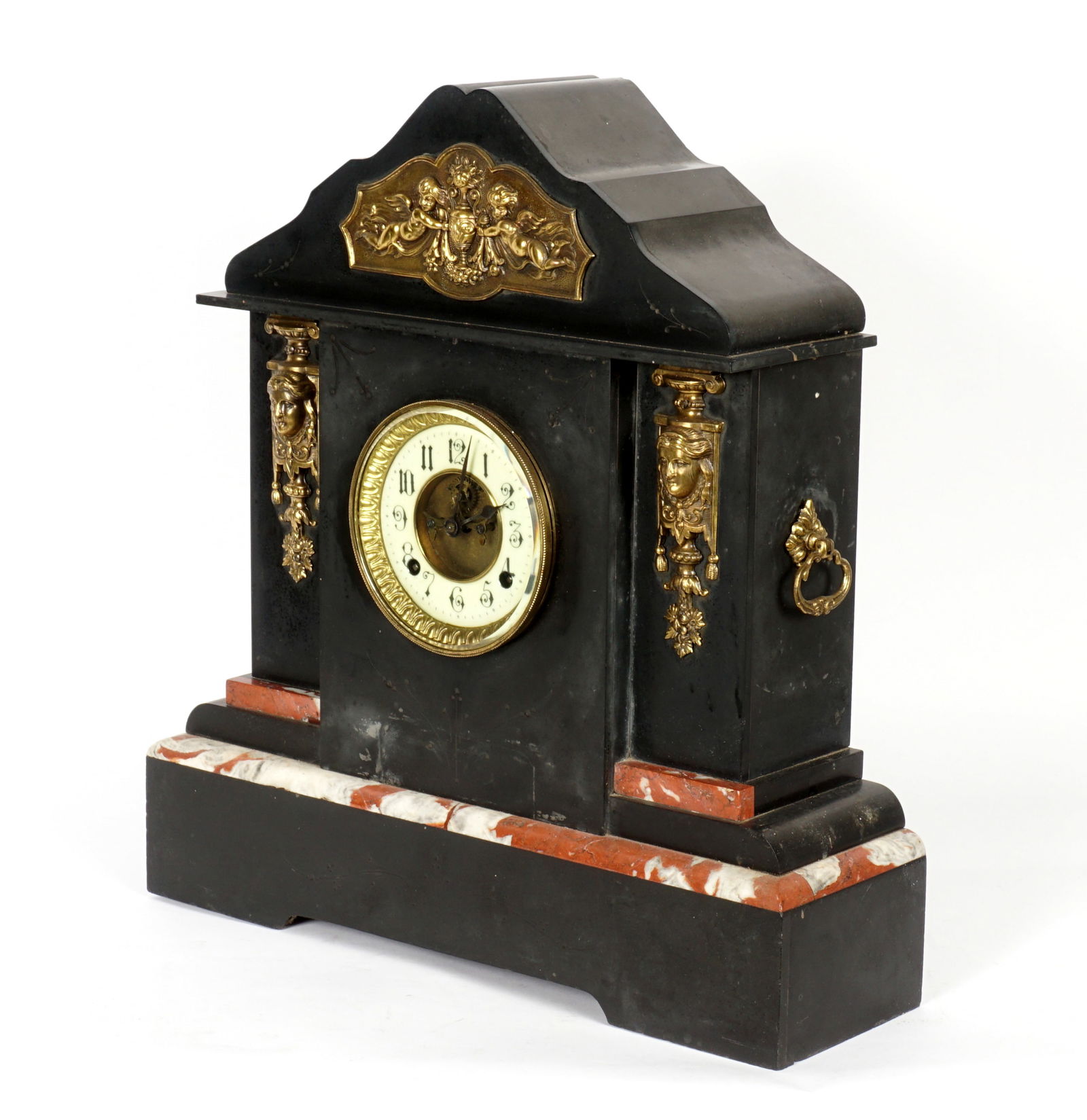 Slate Marble and Ormolu Mantle Clock (1 of 12)