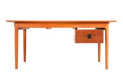 Erik Worts Teak Desk with Expanding Leaves