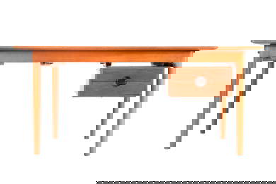 Erik Worts Teak Desk with Expanding Leaves