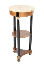Biedermeier Marble Top Pedestal Etagere