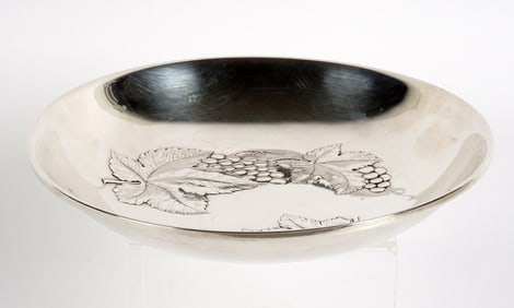 Wallace Grapevine Sterling Silver Shallow Bowl
