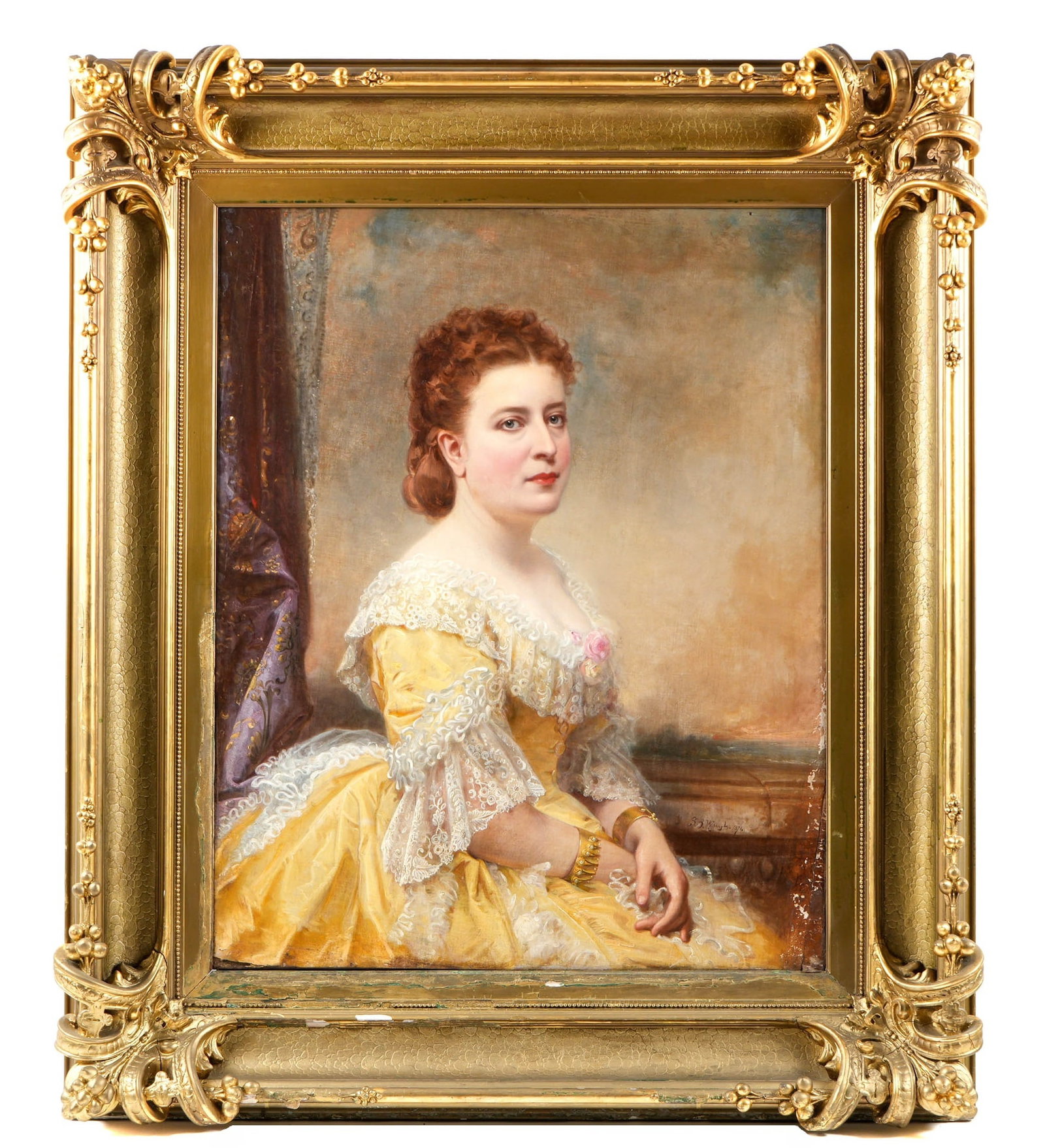 1871 Samuel Waugh Portrait of a Woman in Yellow (1 of 7)