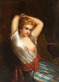 Paul Manzoni Portrait of a Semi Nude Woman