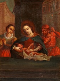 Old Master Style Mother and Child Painting