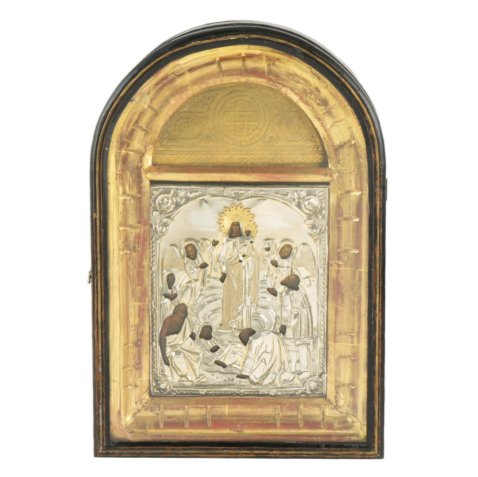 Russian Mother of God Silver and Gilt Framed Icon (1 of 10)