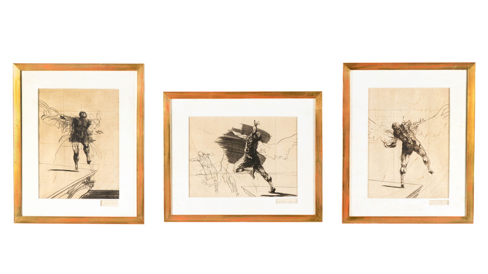 Three Claude Weisbuch Lithographs (1 of 9)