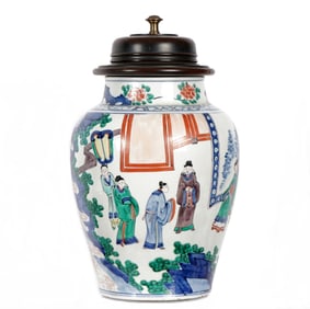 Chinese Famille Rose Covered Jar