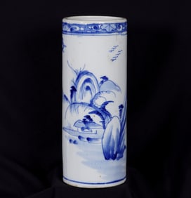 Chinese Blue and White Porcelain Hat Stand