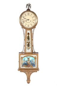 Contemporary Aaron Willard Hull Banjo Clock