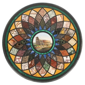 Stunning Italian Micro Mosaic Pietra Dura Plaque