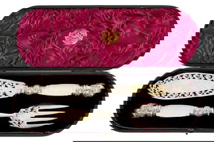 Harrison & Howson English Silver Fish Serving Set