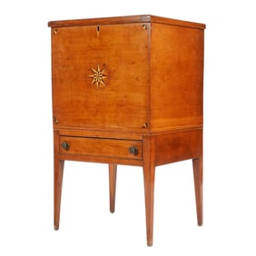 Southern Federal Inlaid Cherry Sugar Chest