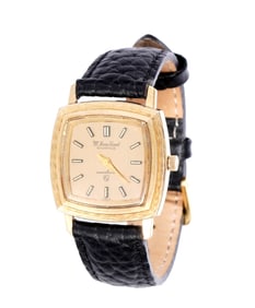 Vintage Lucien Piccard Seashark 14k Wrist Watch