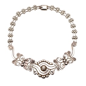 Hector Aguilar Mexican Silver Maguey Necklace