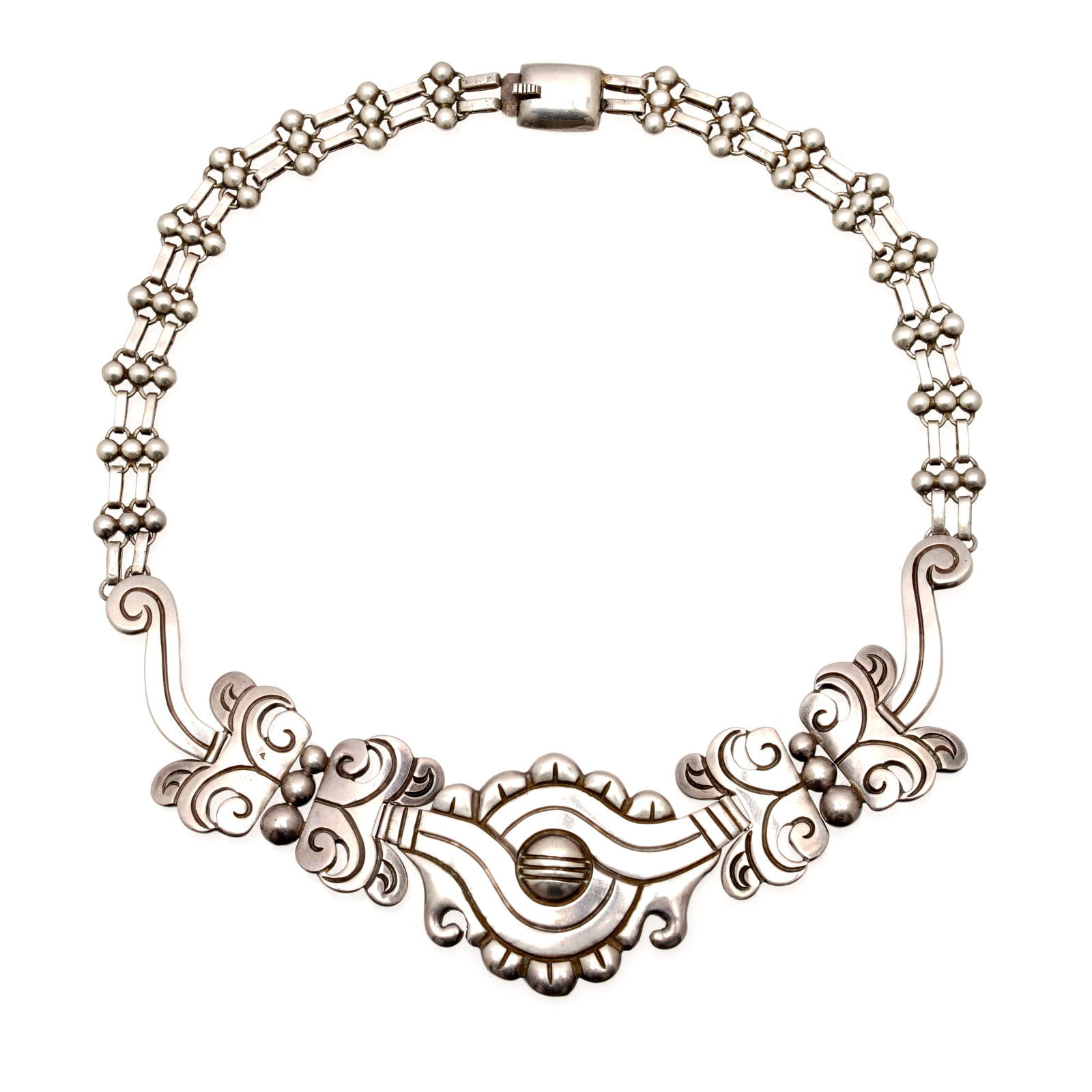 Hector Aguilar Mexican Silver Maguey Necklace (1 of 4)