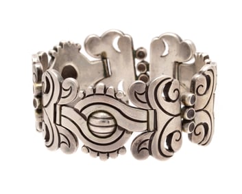 Hector Aguilar Mexican Silver Maguey Bracelet
