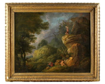Old Master Style Hercules in Battle Painting