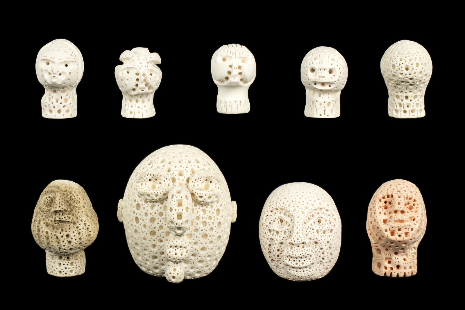 Alexander Ney Collection of Nine Terracotta Heads (1 of 19)