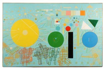 Large Alexander Ney Modernist Abstract Painting