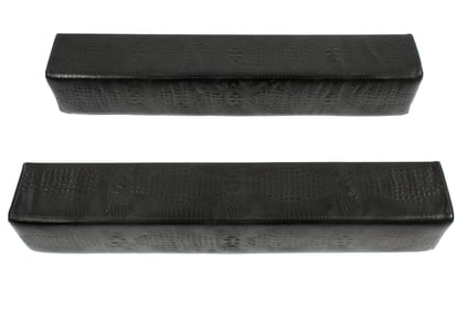 Pair Mid Century Faux Crocodile Kneeling Benches
